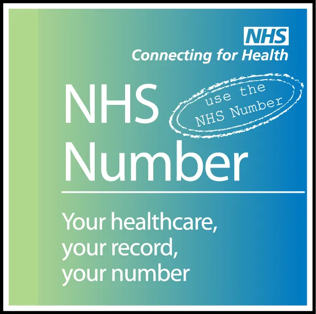 NHS number — easy-read style