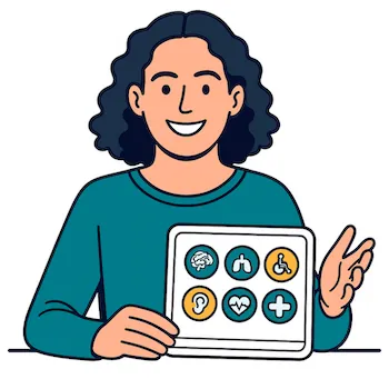 Communication — illustrated style