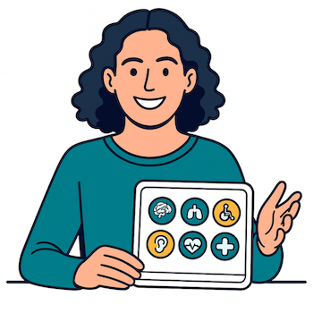 Communication — illustrated style