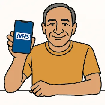 NHS number — illustrated style